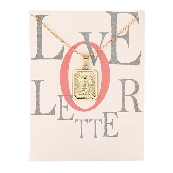 Gold Letter Necklaces - Picture 1 of 2